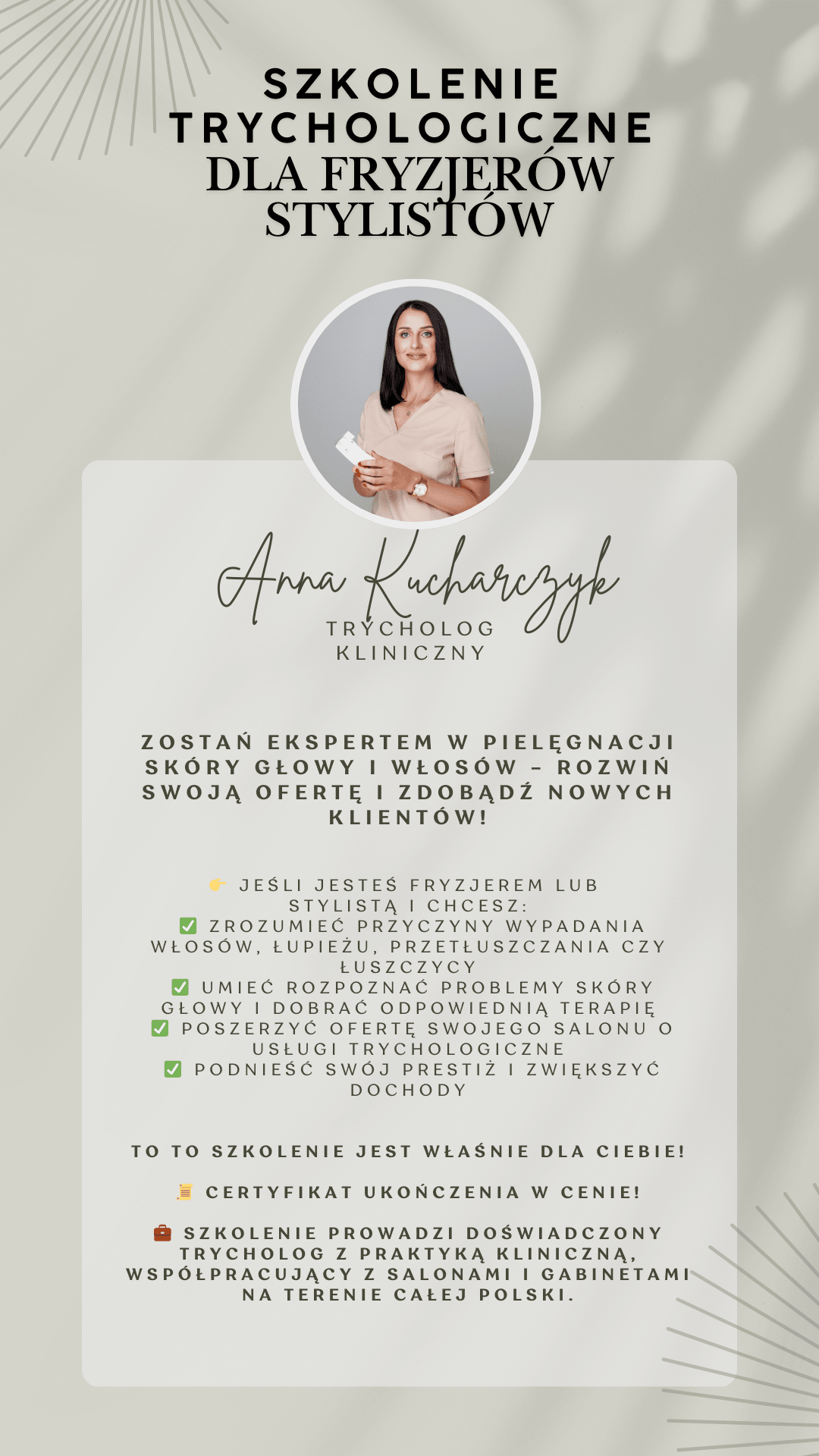 Szkolenie trychologiczne dla fryzjerów, stylistów. zdjęcie 1